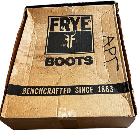 Frye Campus 2595 Men 8.5 EE Wide Dark Camel Brown Leather Boots Made USA Vintage main image 12